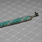 Super Duo Peyote Bracelet in Turquoise