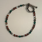 Sparkle Bracelet in Green & Red