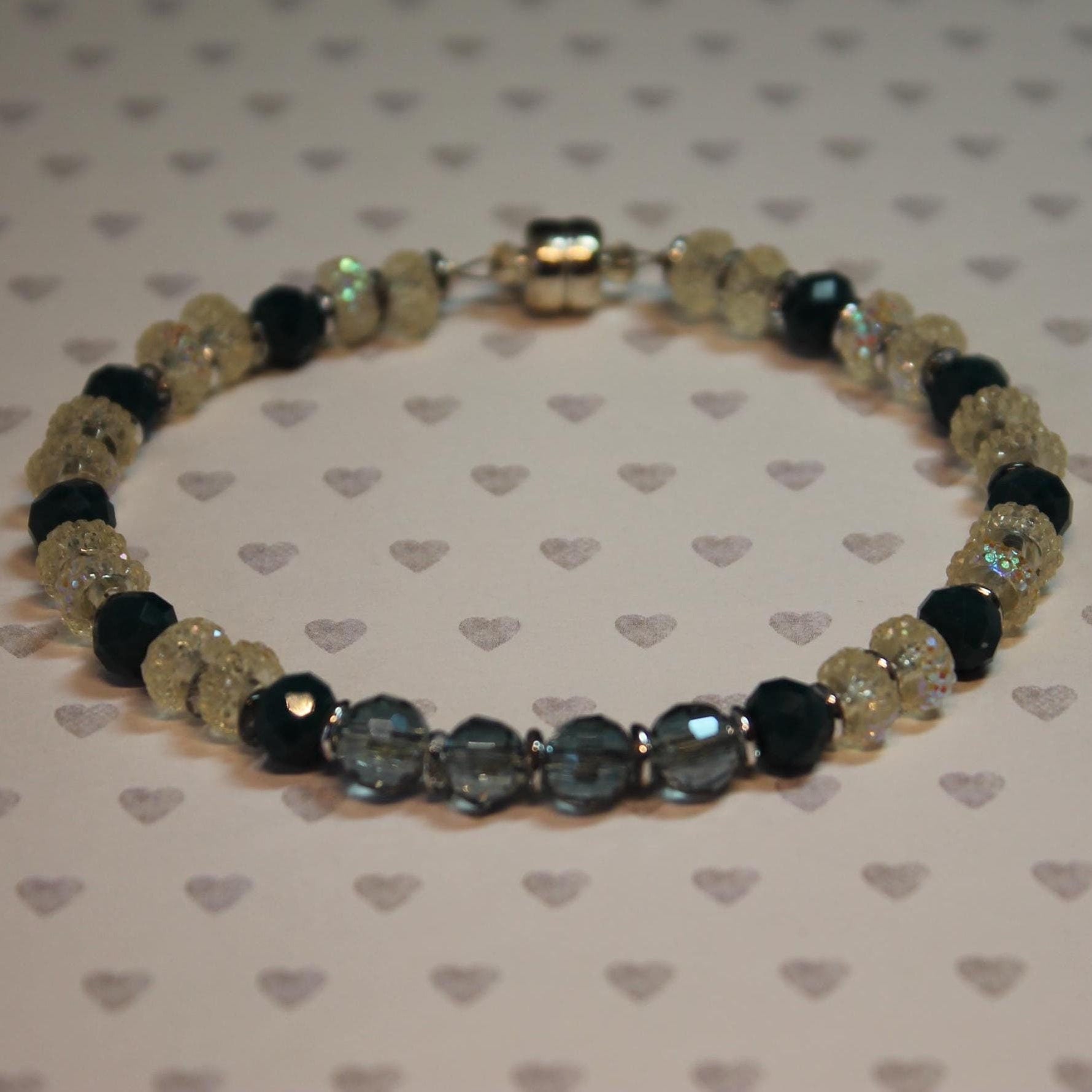 Smokey Blue Crystal Sparkle Bracelet