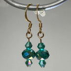 Emerald Crystal Drop Earrings