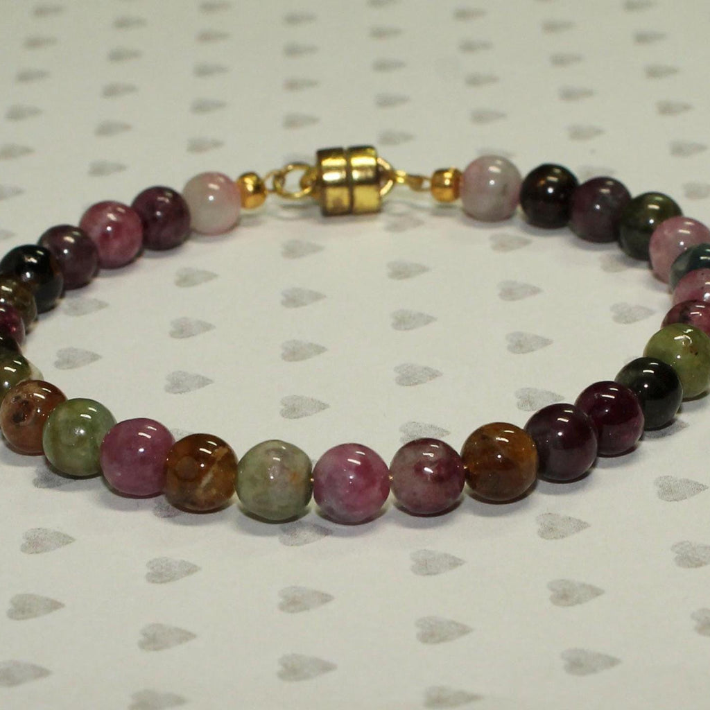 Round Tourmaline Bracelet - October Birthstone