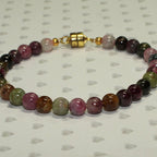 Round Tourmaline Bracelet - October Birthstone