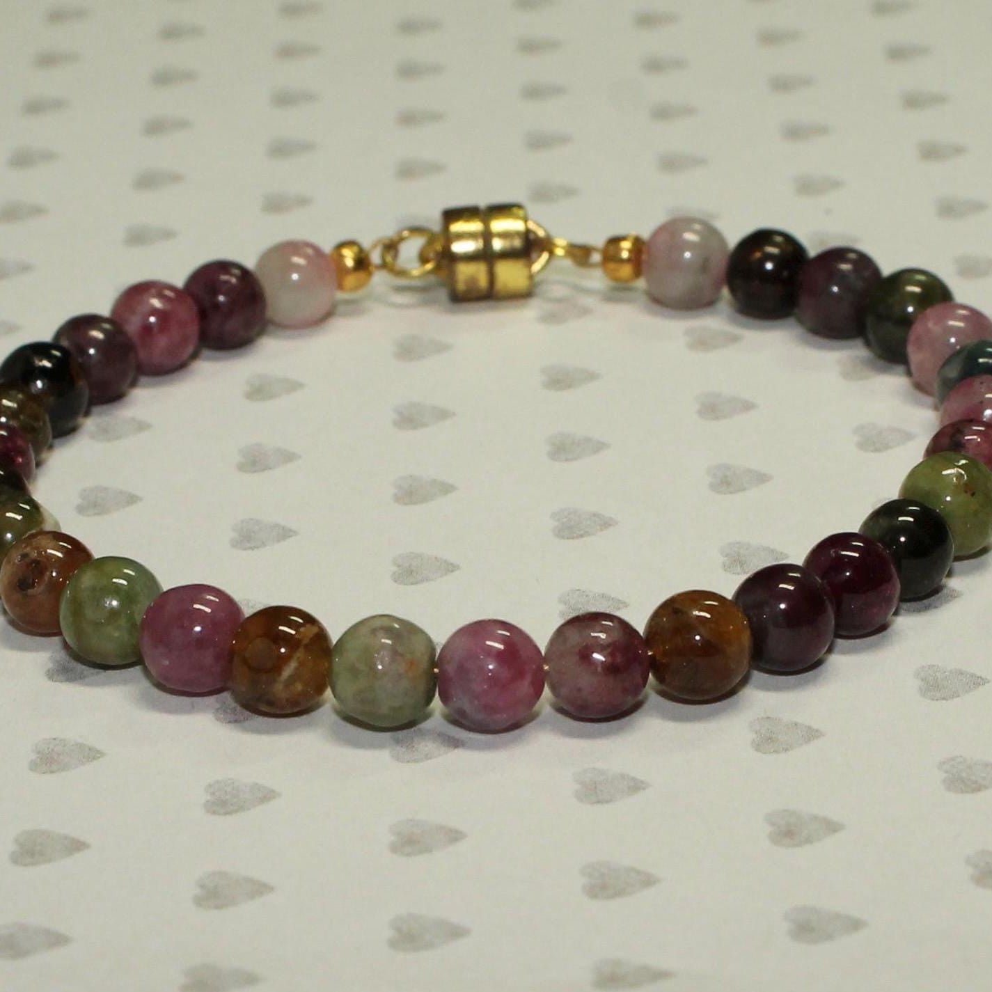 Round Tourmaline Bracelet - October Birthstone