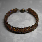 Super Duo Peyote Bracelet in Soft Rainbow Hues