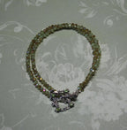 Modern Chic Pale Green AB Crystal Bracelet