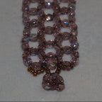 Woven Lilac AB Fire Polished Beaded Bracelet