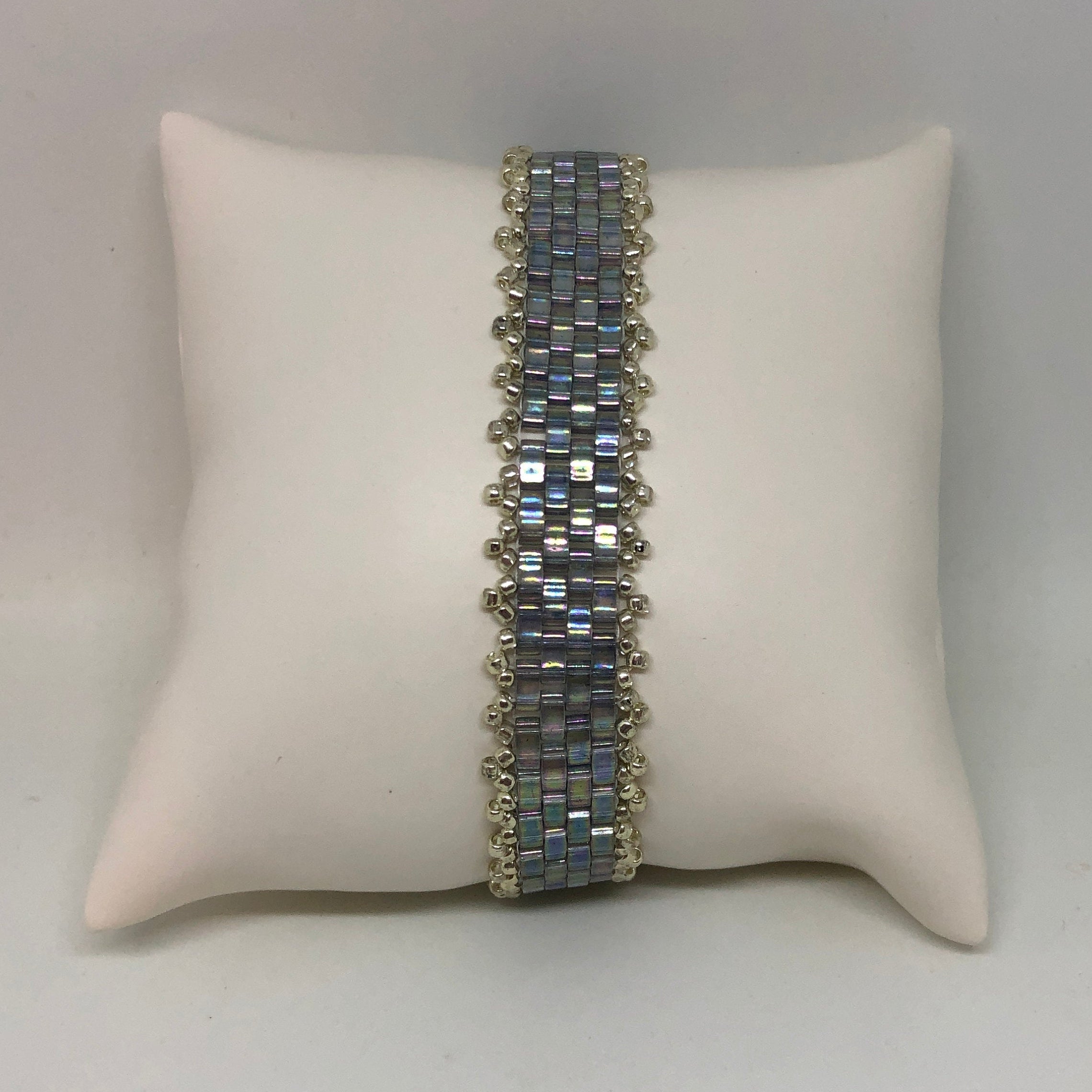 Iridescent Half-Tila Bead Bracelet