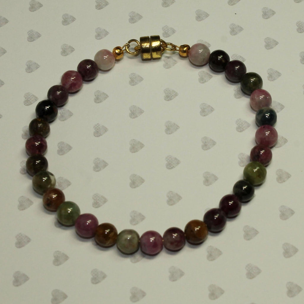 Round Tourmaline Bracelet - October Birthstone