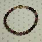 Round Tourmaline Bracelet - October Birthstone