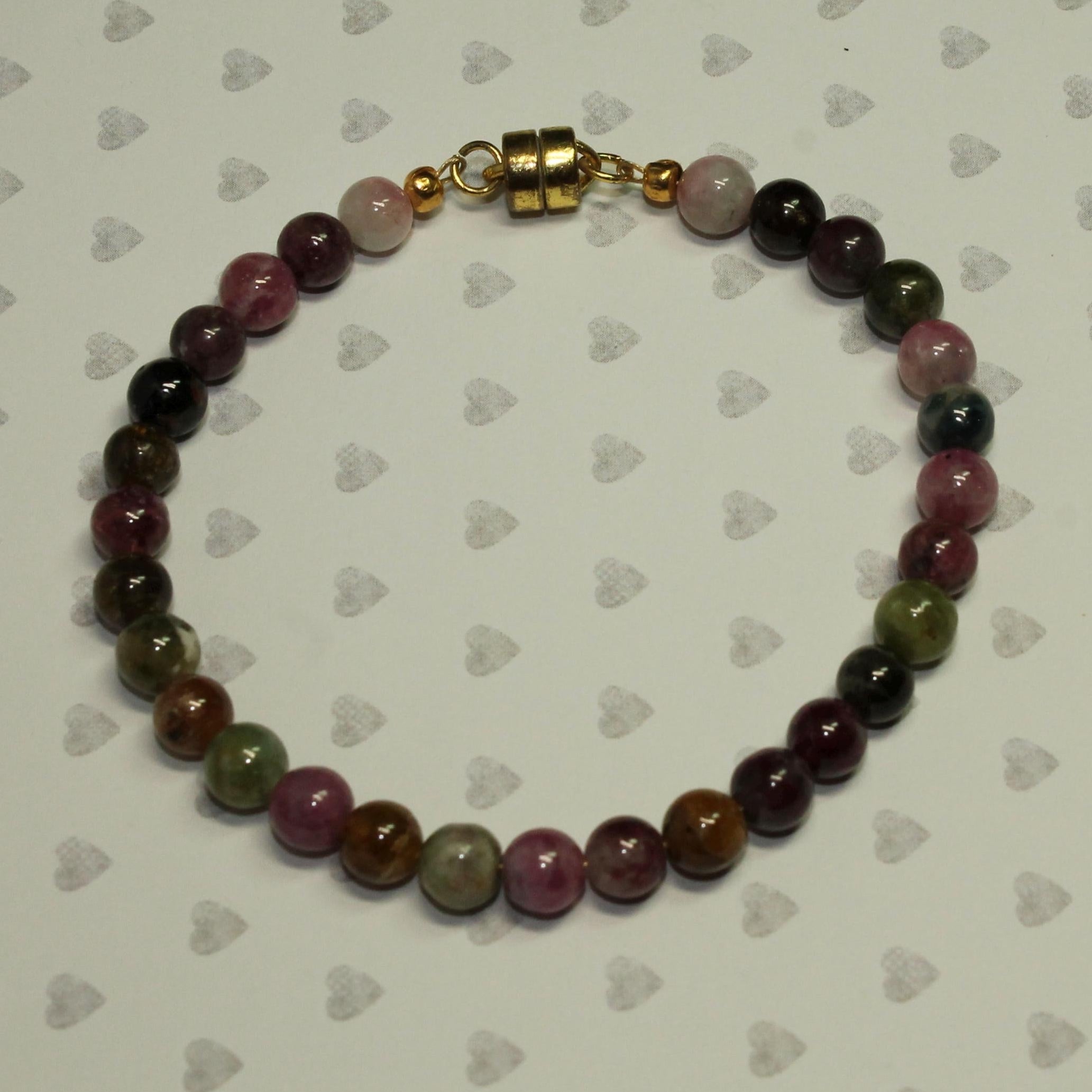 Round Tourmaline Bracelet - October Birthstone