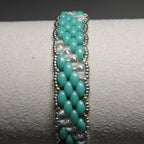Super Duo Peyote Bracelet in Turquoise