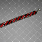 Super Duo Peyote Bracelet in Red & Black Camo