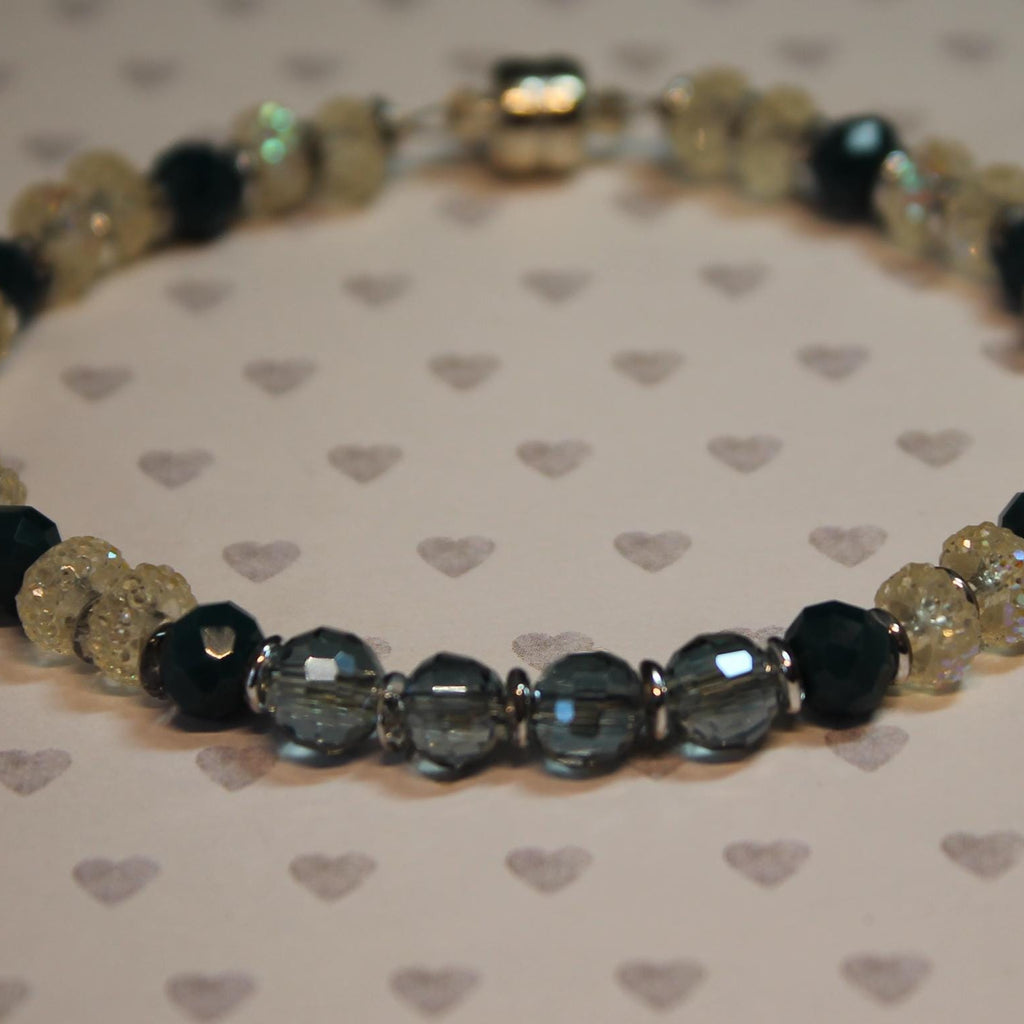 Smokey Blue Crystal Sparkle Bracelet