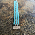 Handwoven Turquoise Tila Bead Bracelet